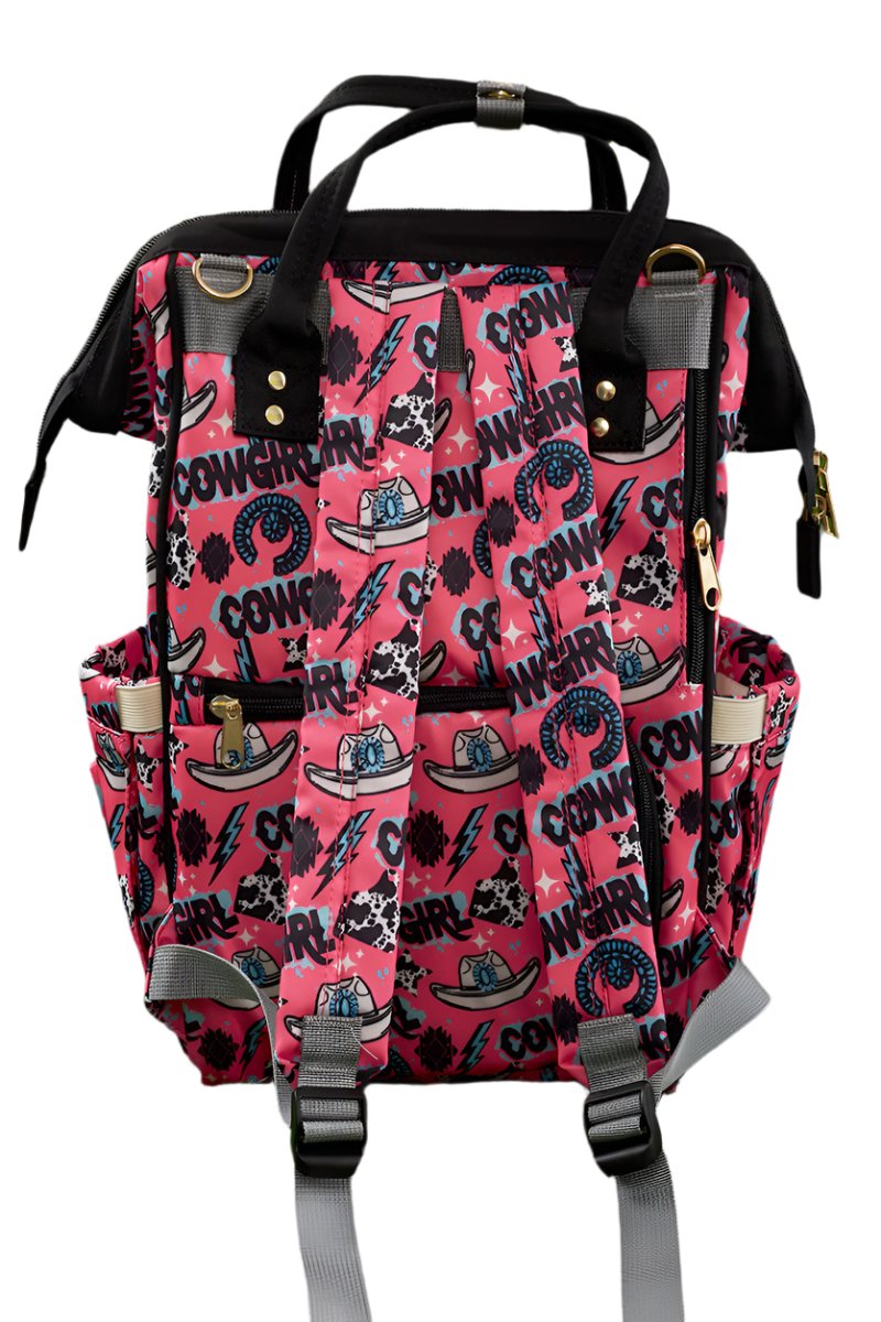 Cowgirl printed diaper bag.