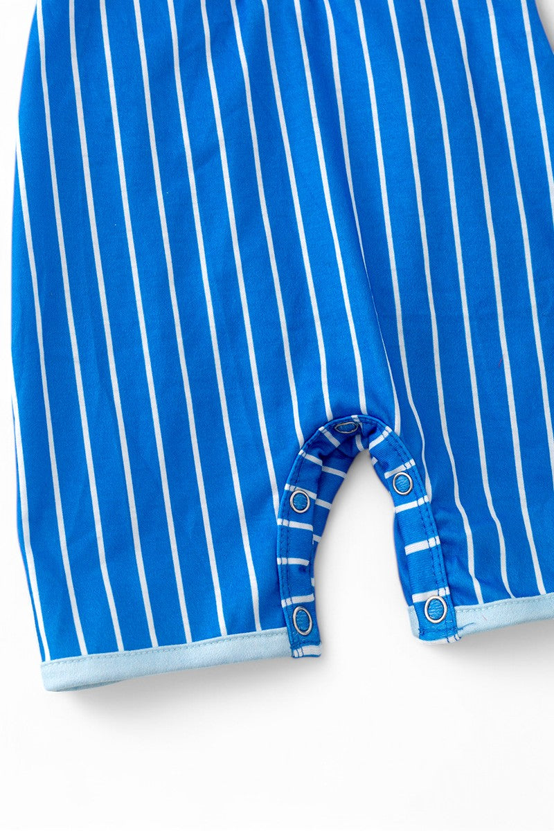 Easter stripe boys baby romper.