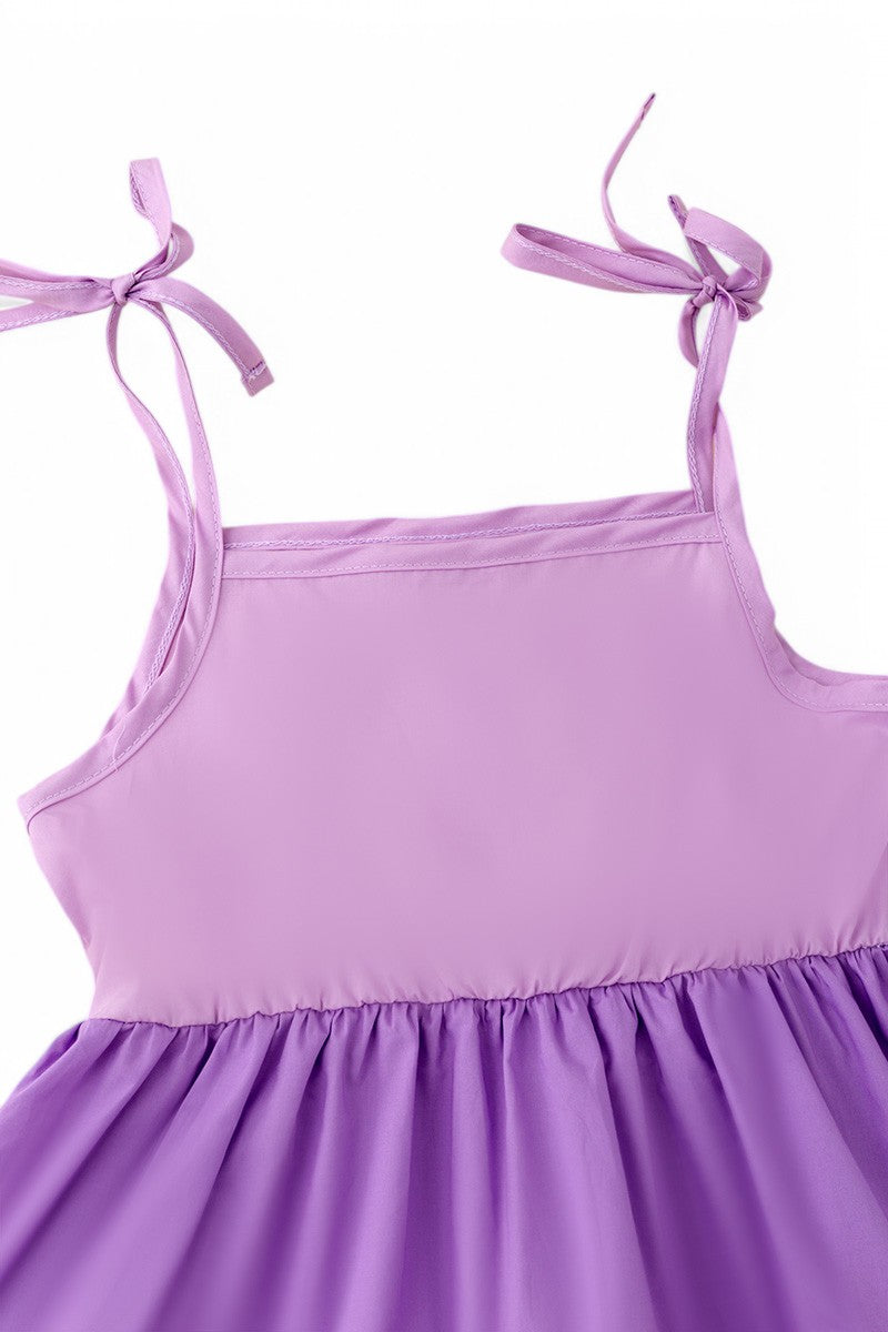 Multi purple ruffle dress.