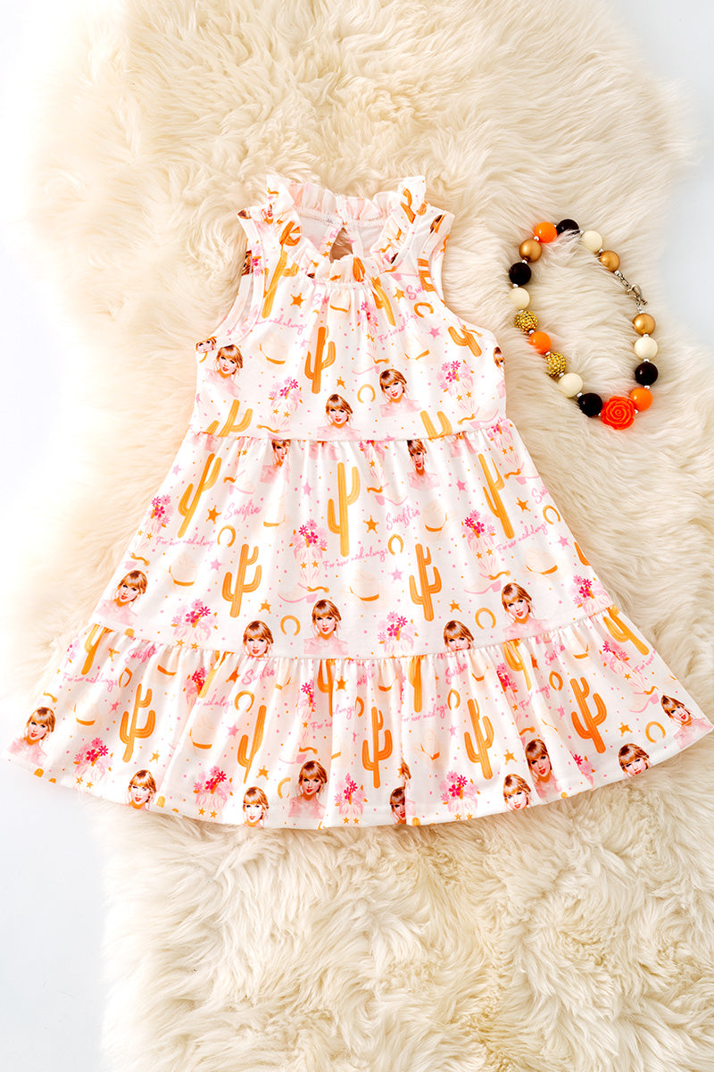 Western girl tiered dress. DRG51035