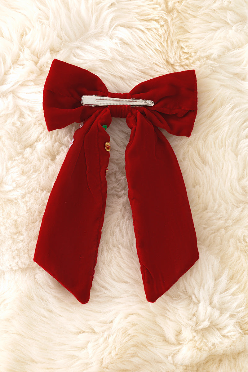 Large Christmas women hairbow.