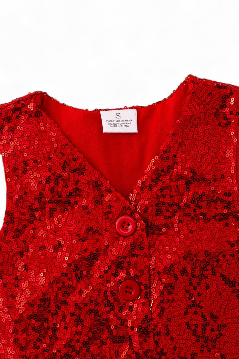 Sequins vest perfect for any occasion.