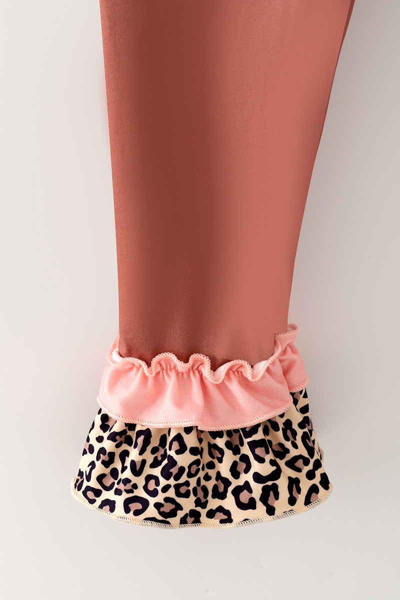 Thanksgiving, turkey printed tunic and pants. OFG61879