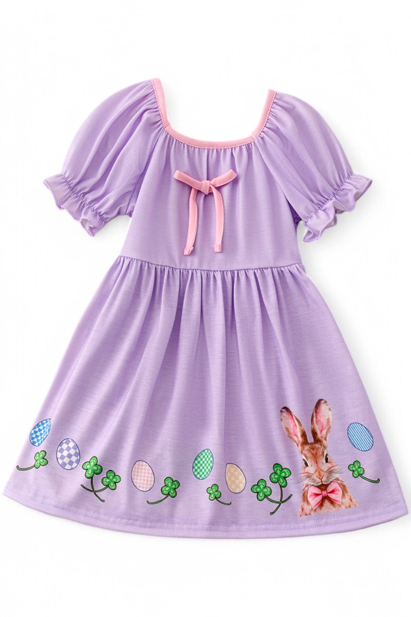 Lilac Easter bunny pajamas.