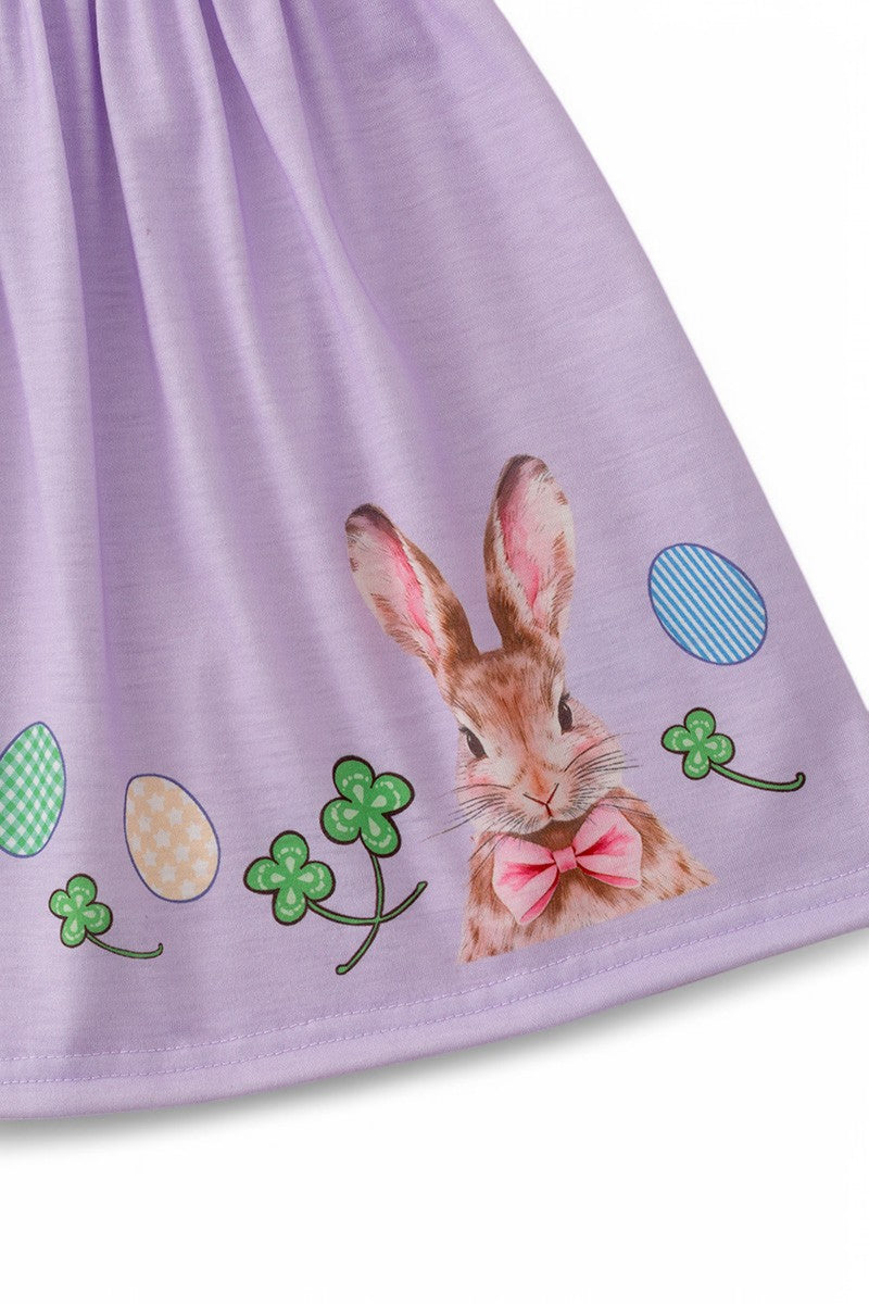 Lilac Easter bunny pajamas.