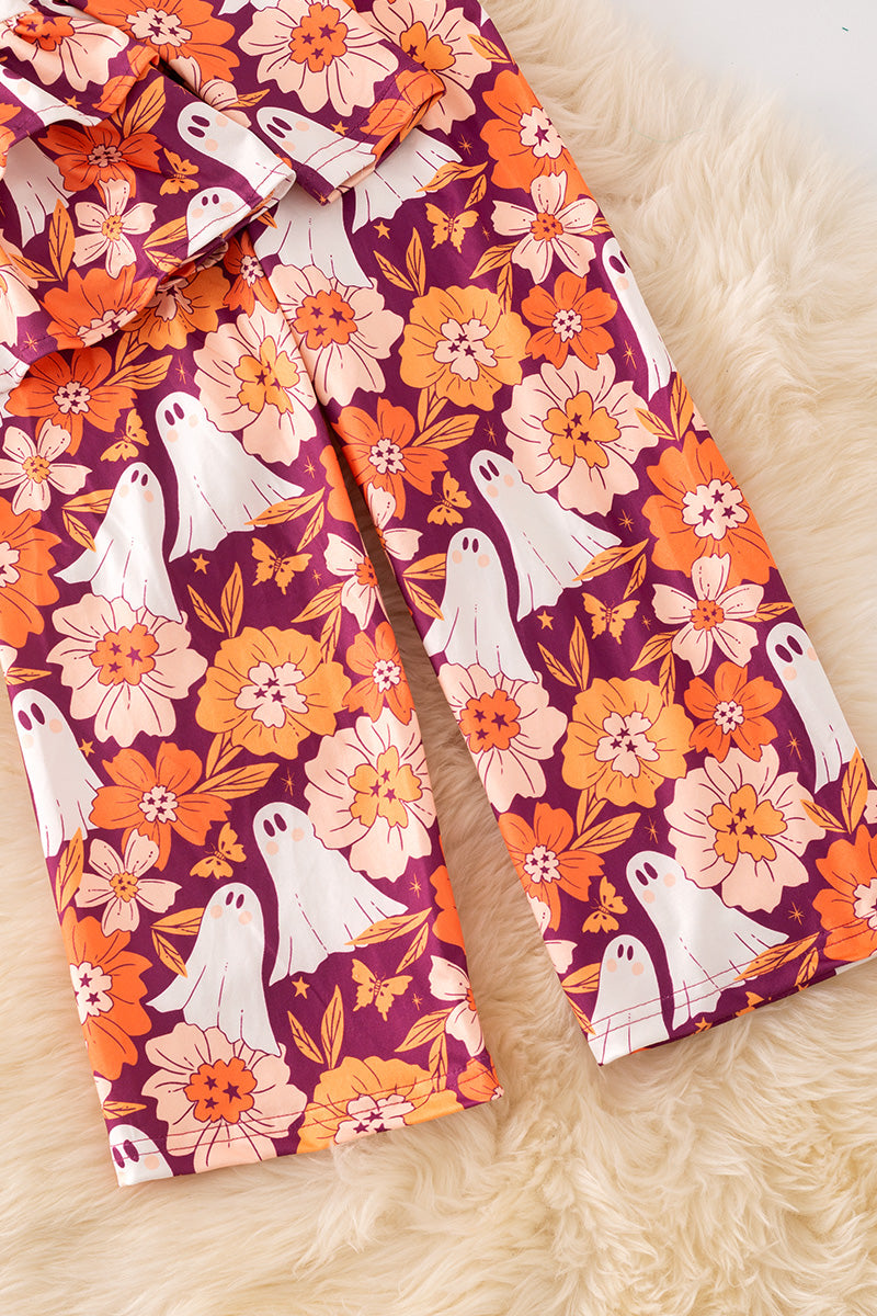 Ghost floral printed ruffle tunic and pants. OFG52305