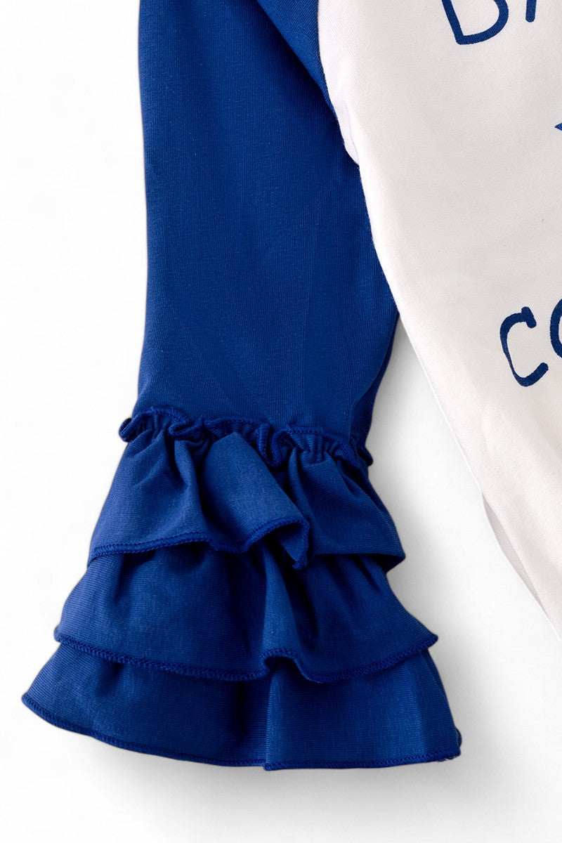 Dallas C*wboys Ruffle Sleeve Top
