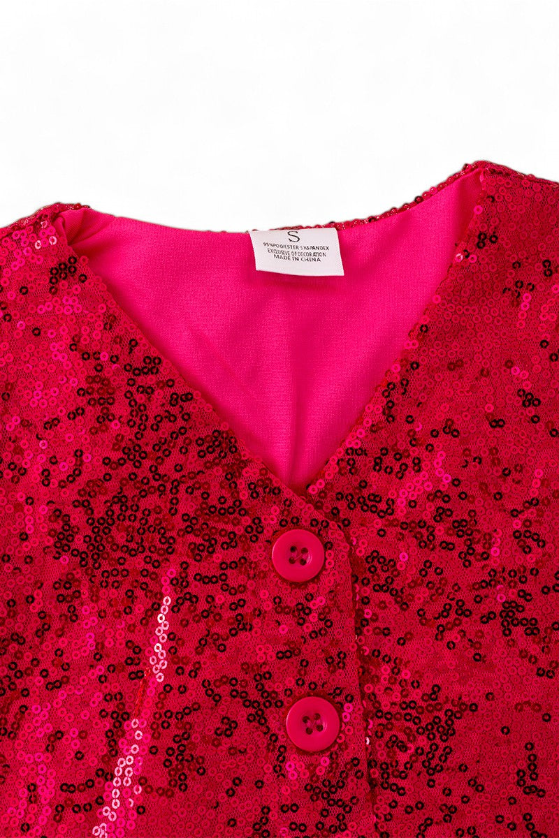 Sequins vest perfect for any occasion.