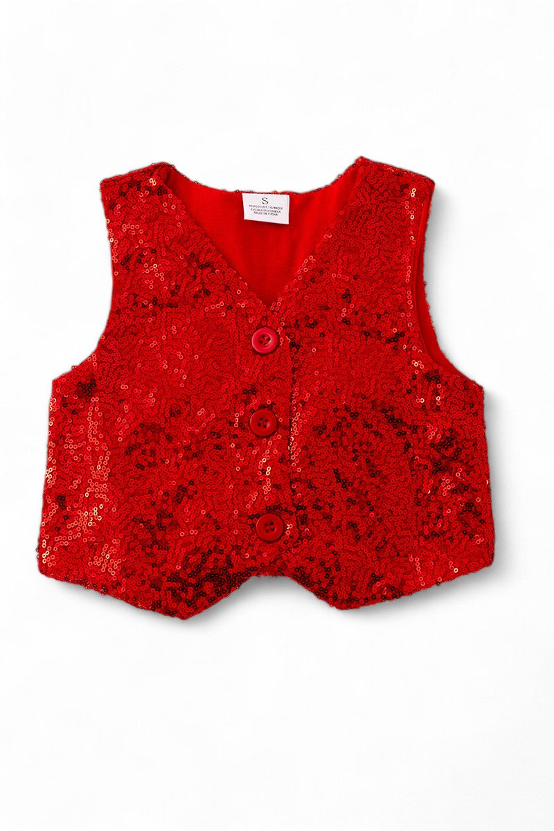 Sequins vest perfect for any occasion.