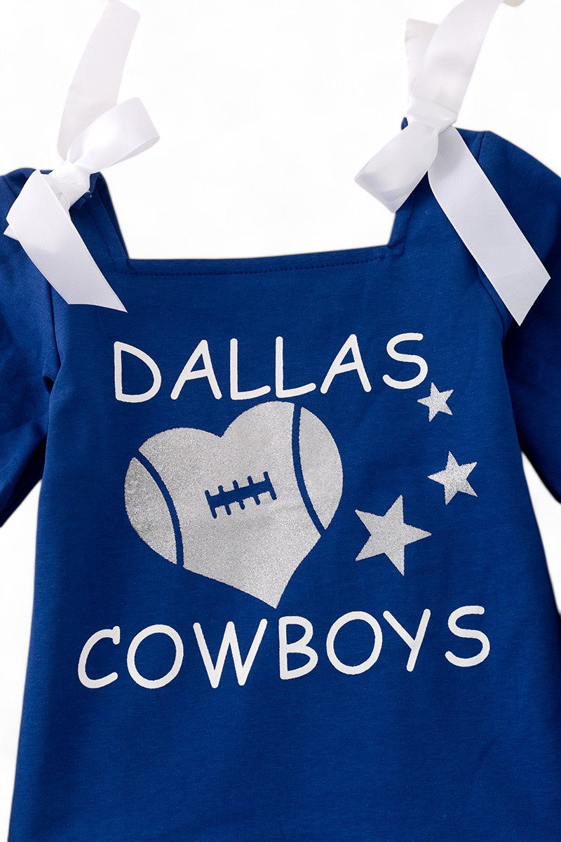 Dallas C*wboys Shimmery Sleeve and Bell Pants Outfit