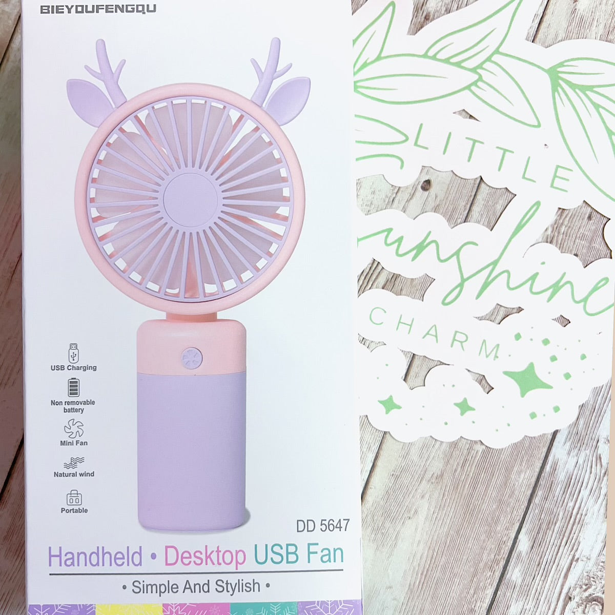 Super Cute rechargeable fan.