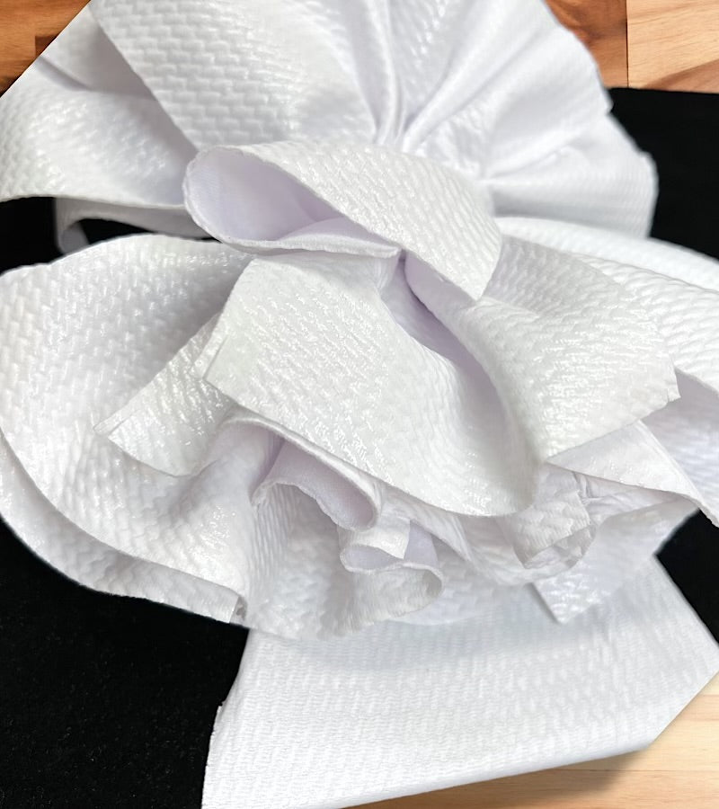 Pleather matte white large headbands. F-DLH2444K