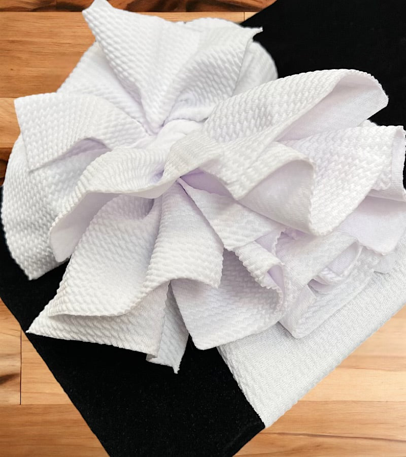 Big tassel textured fabric large headbands.F-DLH2356K
