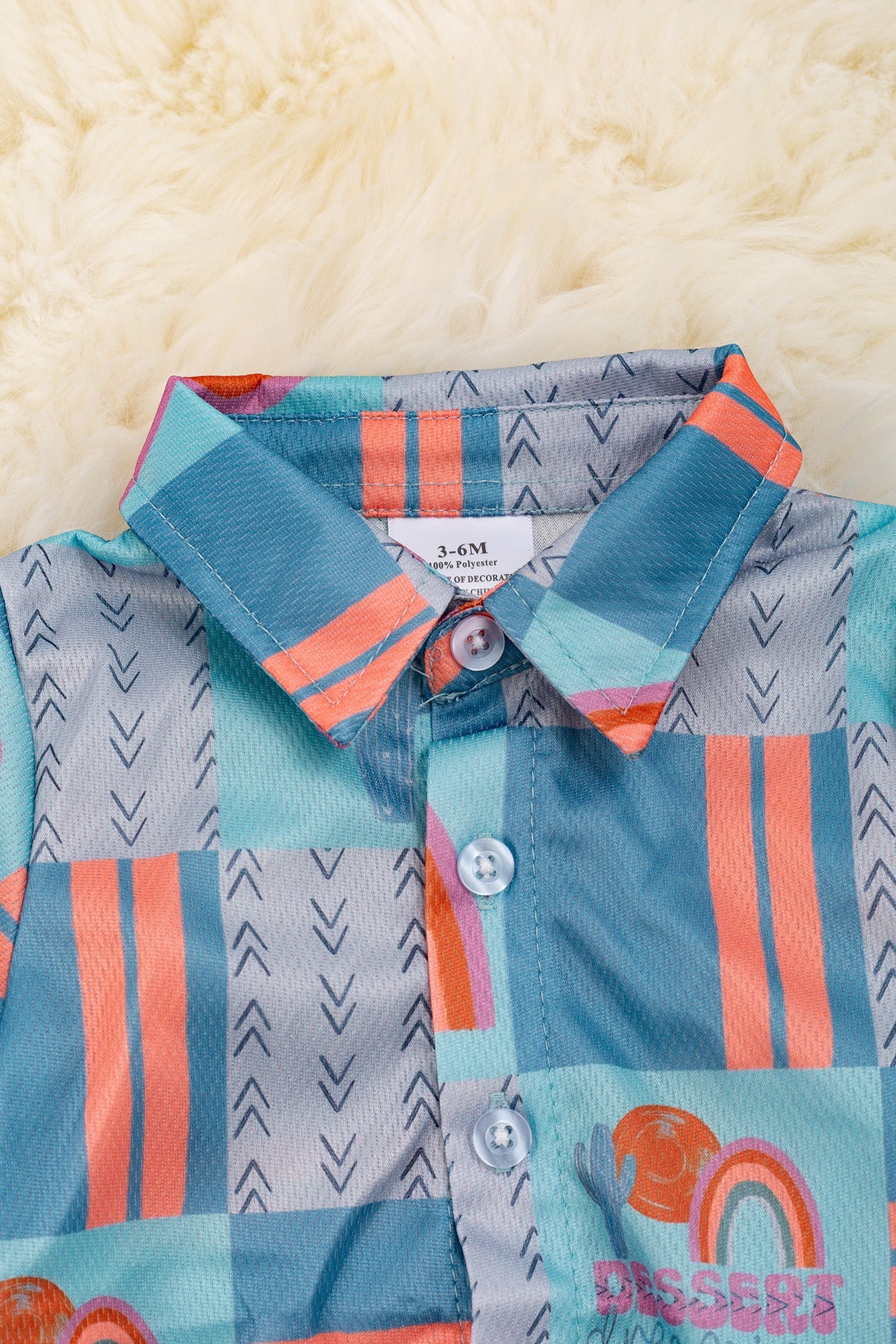 Dessert baby multi-printed baby onesie.