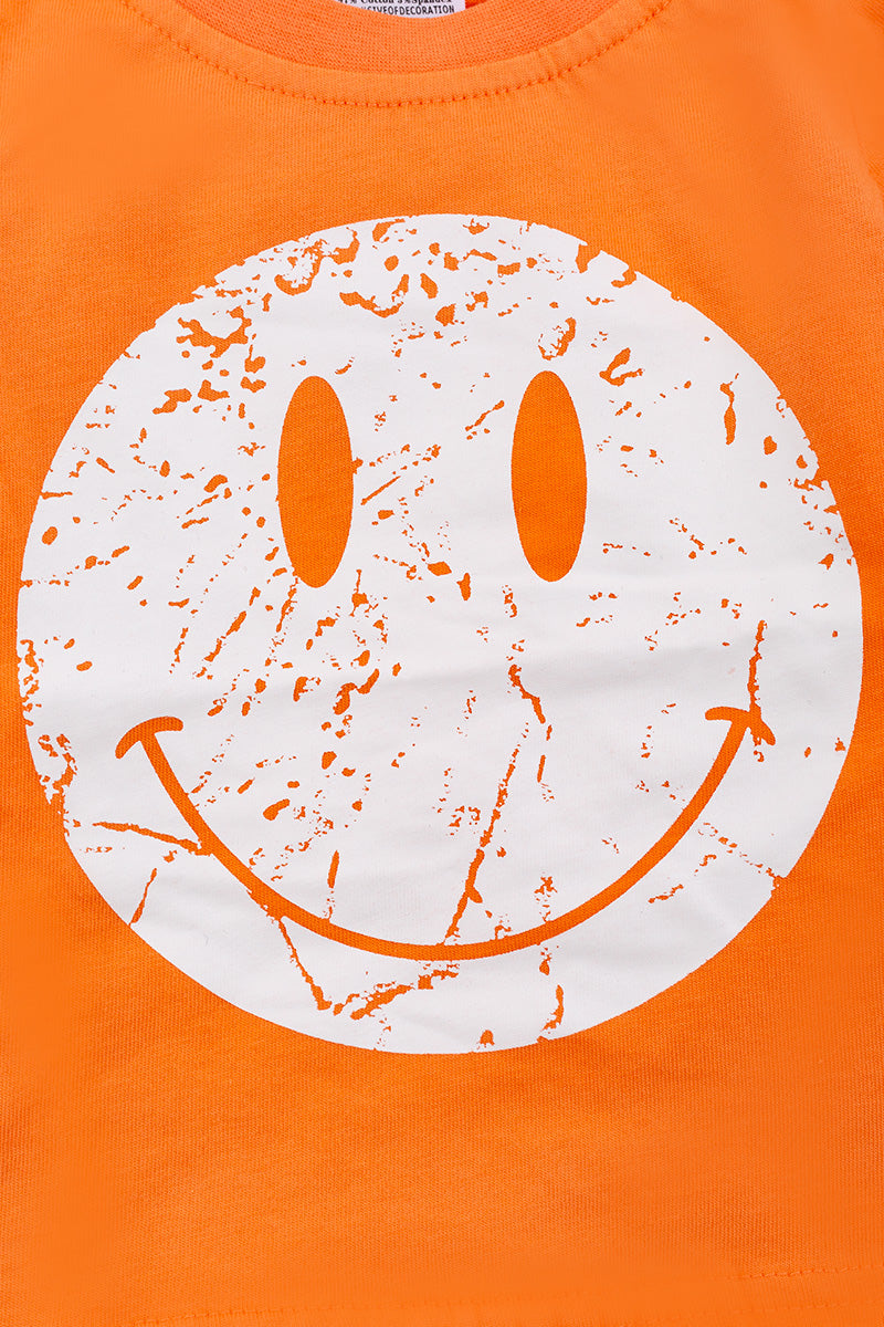Orange happy smile T-Shirt