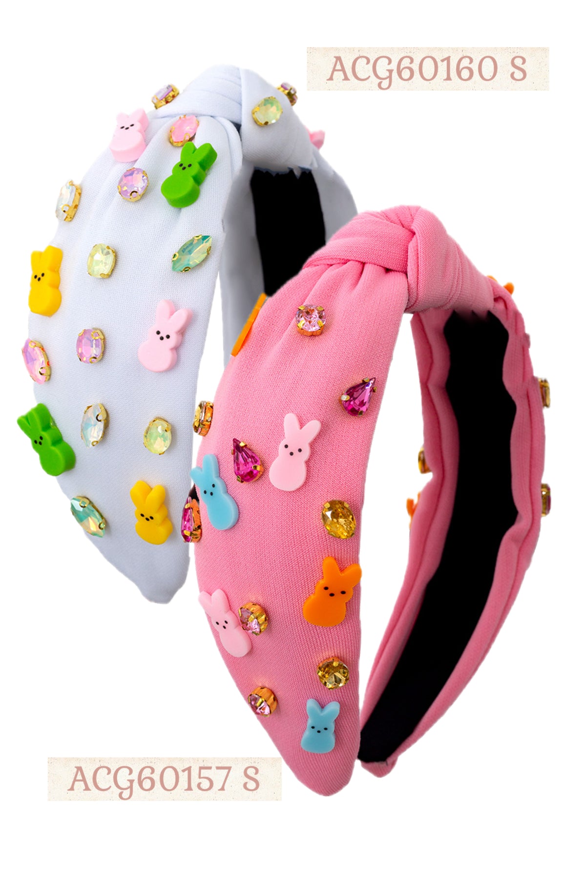 Rhine stones & peeps girls headbands.