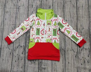 Christmas character pullover sweater. GT0423-A-
