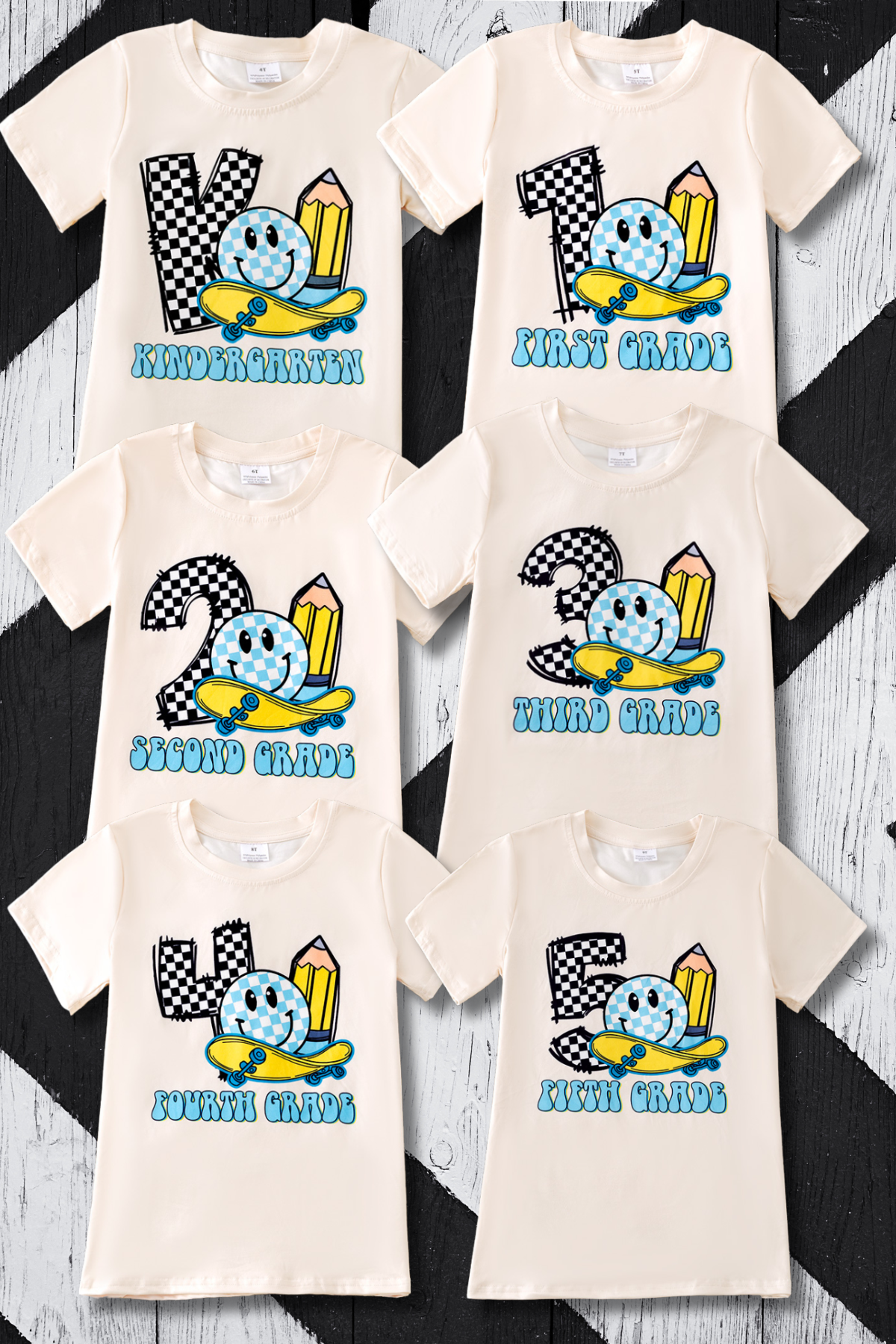 Back to school grade tee-shirt.