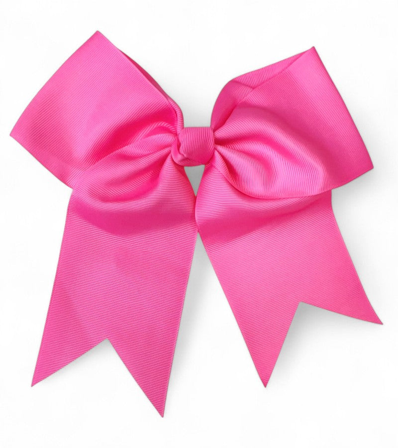 8" X 8" Cheer leader hair bows with alligator clip.