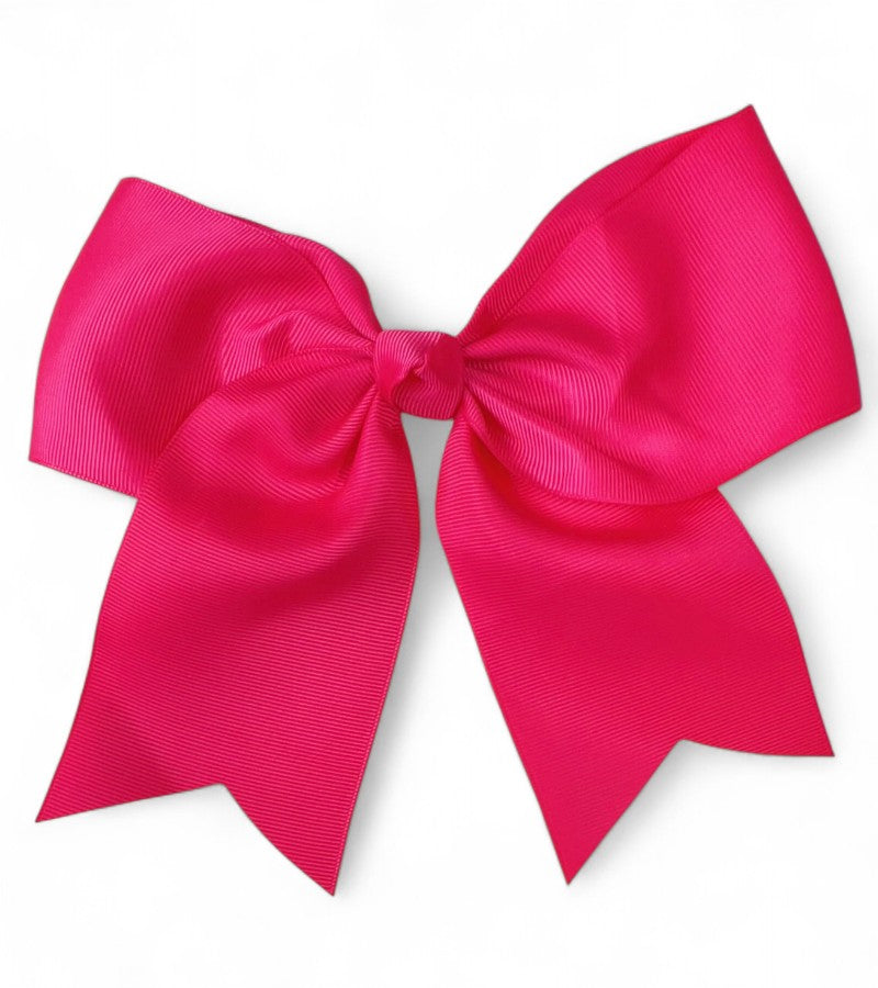 8" X 8" Cheer leader hair bows with alligator clip.