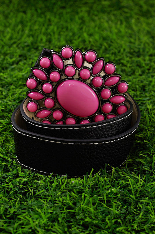 HOT PINK GIRLS CONCHO BELT. ACG25153078 S