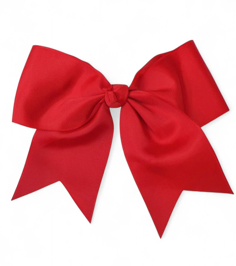 8" X 8" Cheer leader hair bows with alligator clip.