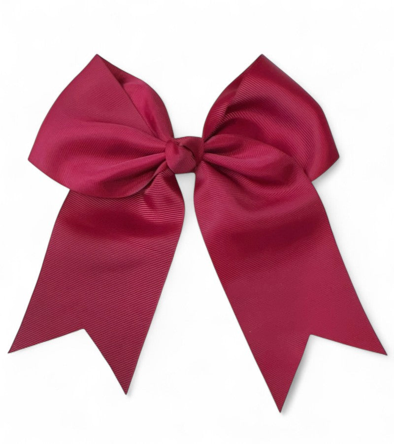 8" X 8" Cheer leader hair bows with alligator clip.