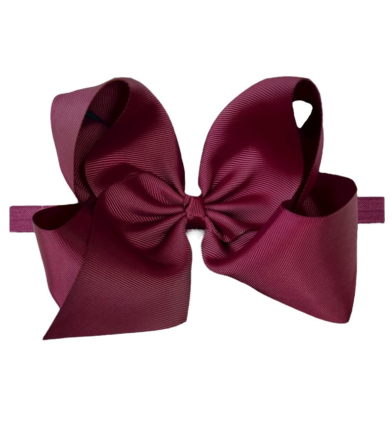 6"Baby headbands available in 10 colors.