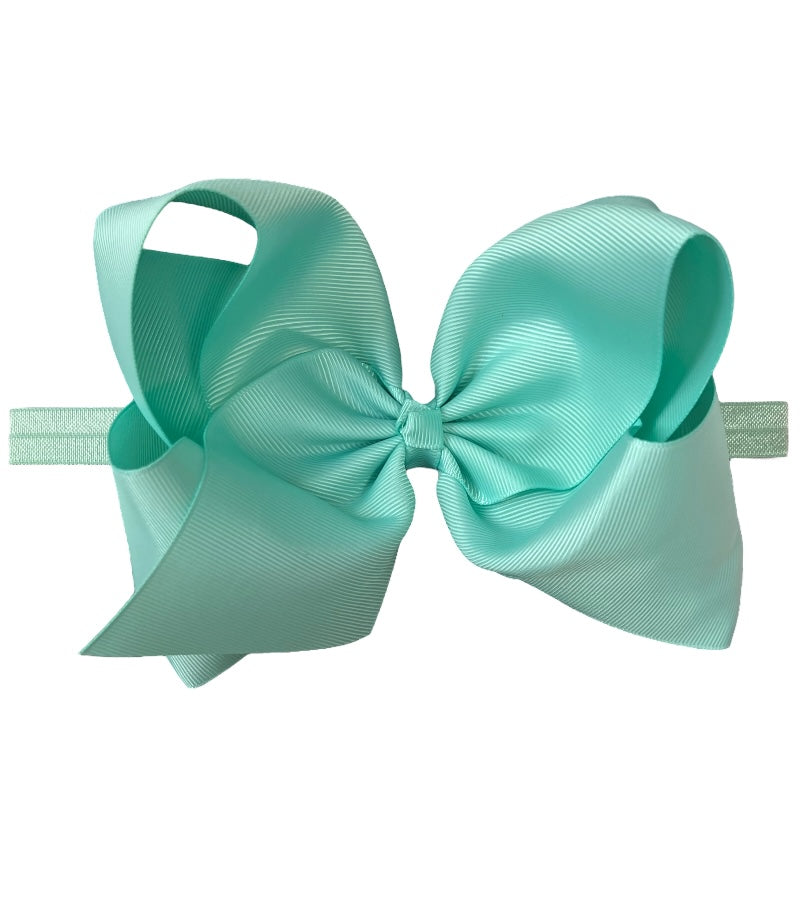 6"Baby headbands available in 10 colors.