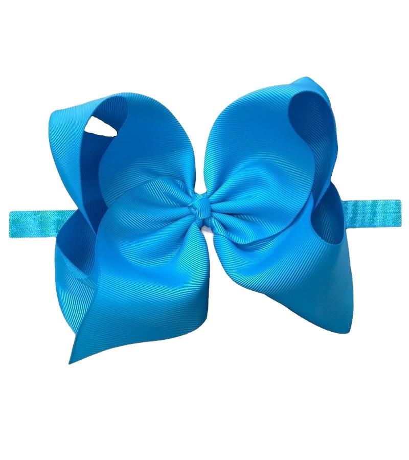 6"Baby headbands available in 10 colors.