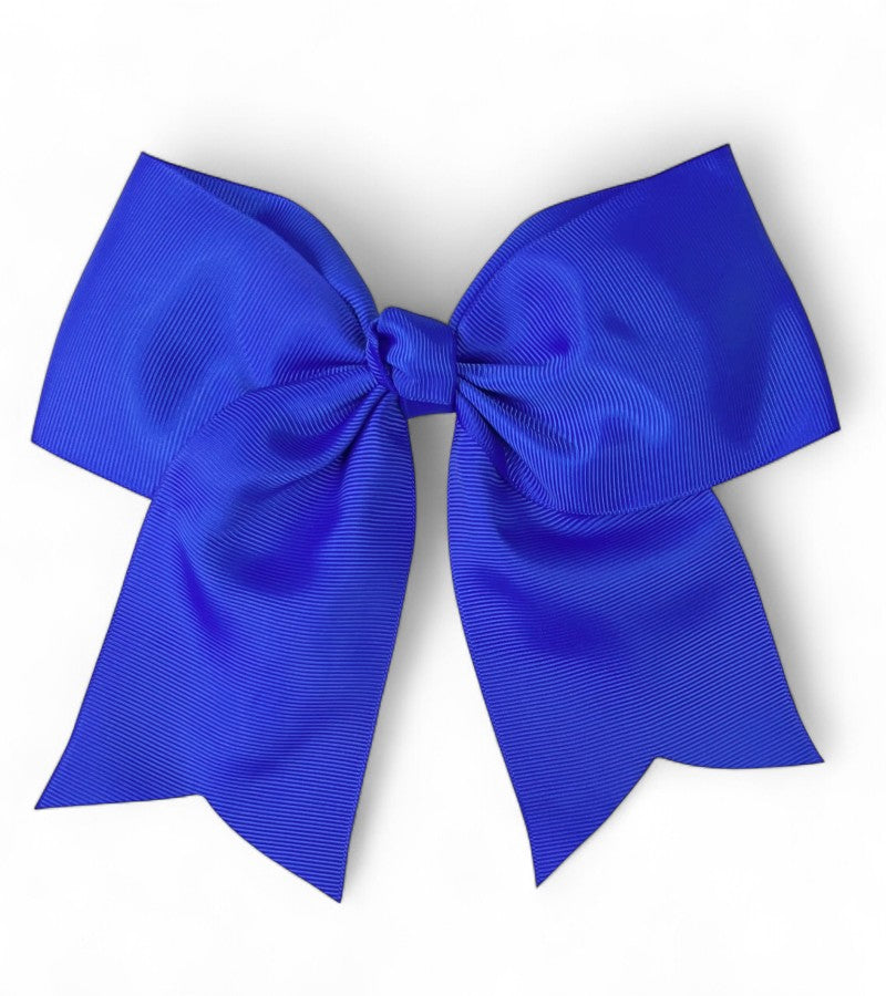 8" X 8" Cheer leader hair bows with alligator clip.