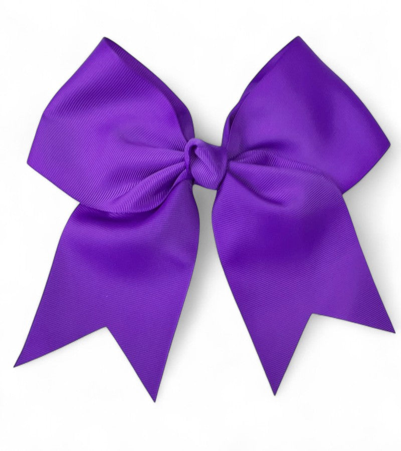 8" X 8" Cheer leader hair bows with alligator clip.