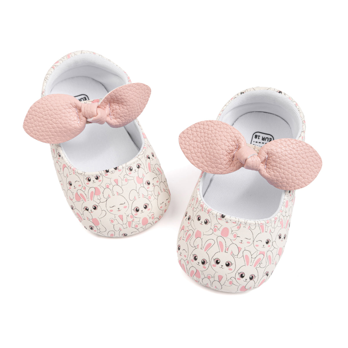 Bunny printed girls baby shoes. CG5354
