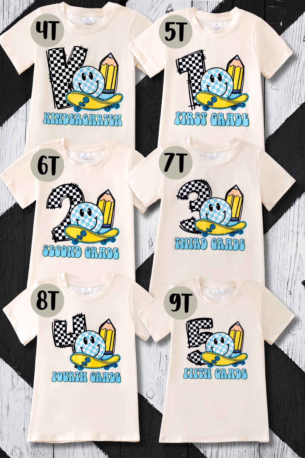 Back to school grade tee-shirt.