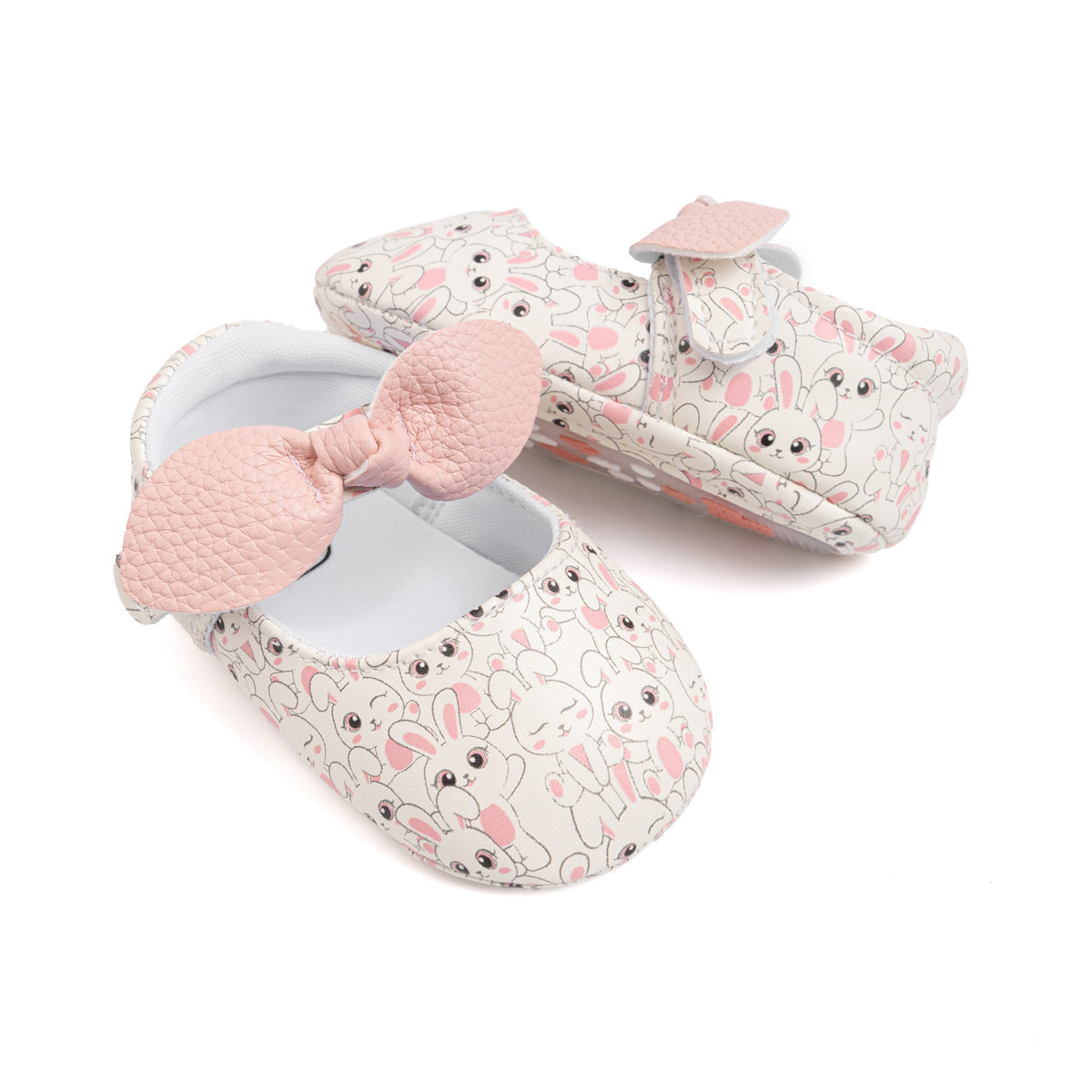 Bunny printed girls baby shoes. CG5354