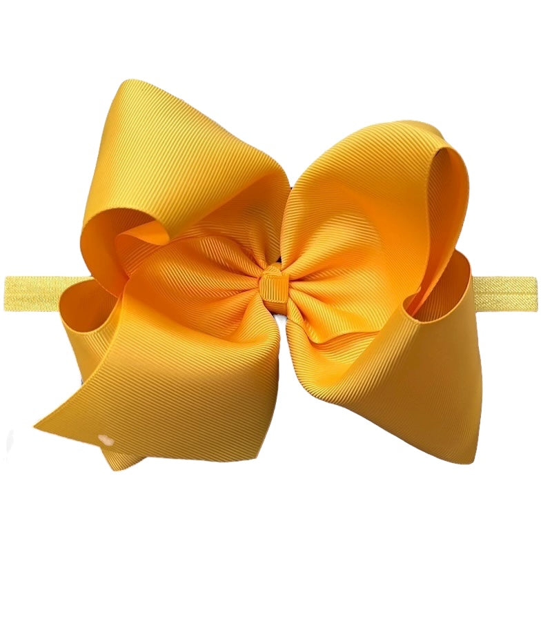 6"Baby headbands available in 10 colors.