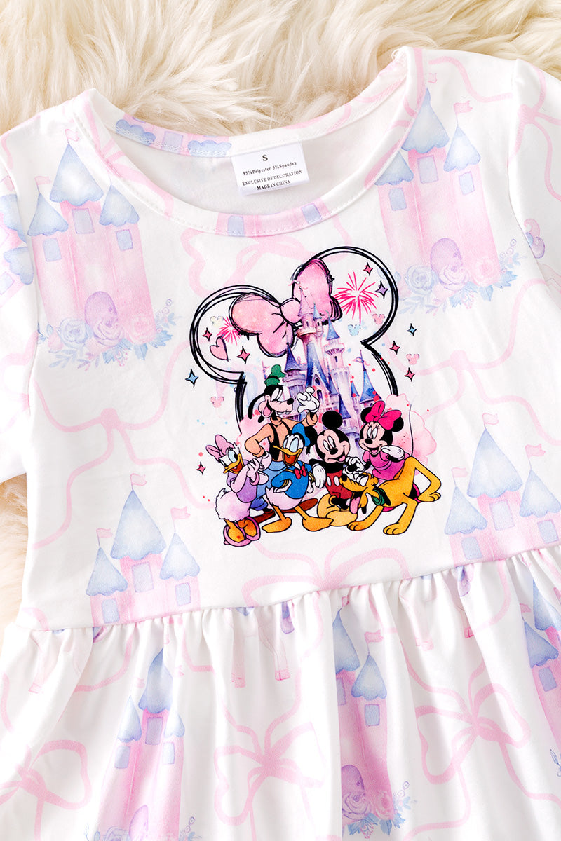 Multi- Printed Character girls 2 piece set. OFG50908