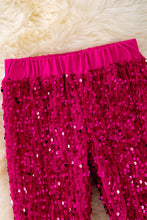 Load image into Gallery viewer, Fuchsia pants with sequins.
