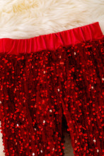 Load image into Gallery viewer, Red bell pants with sequins.
