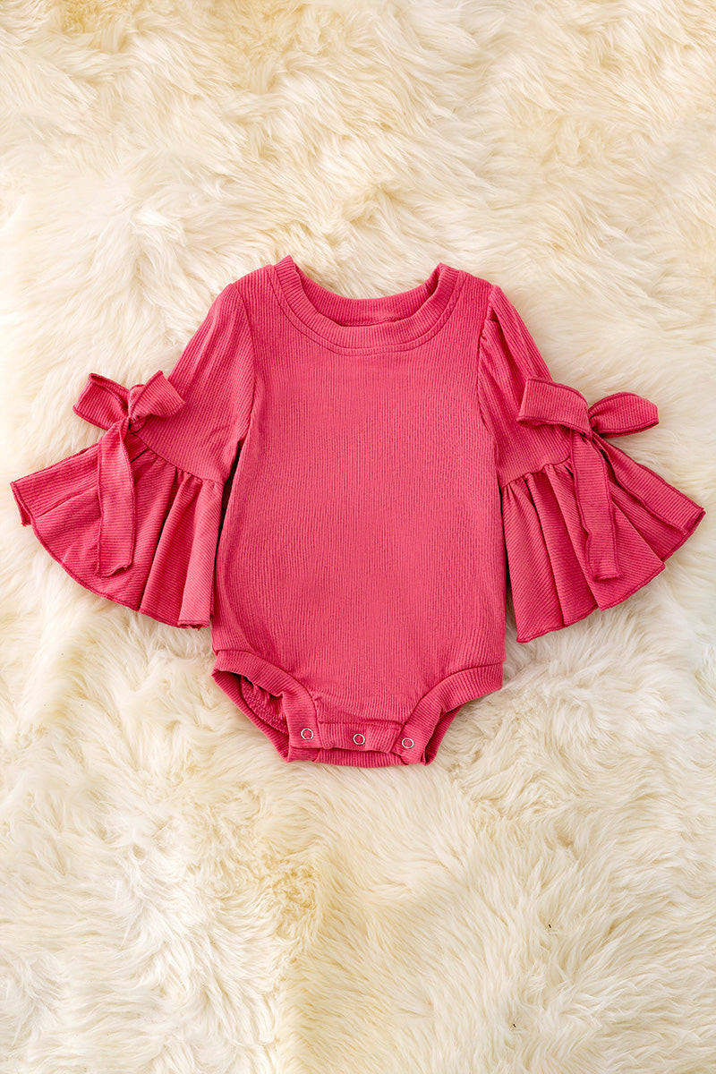 Bell sleeve stretchy and soft onesie. (Available in 5 colors)