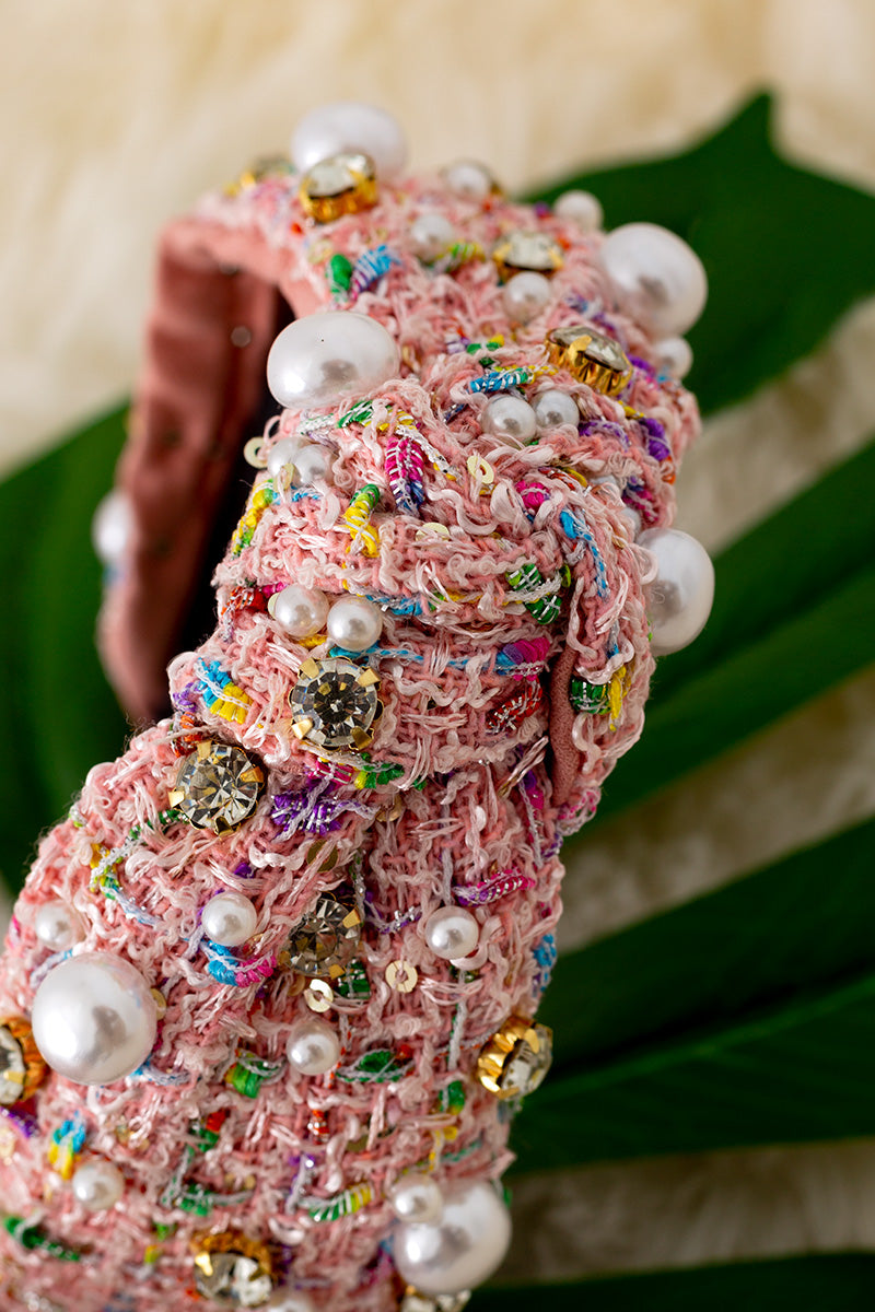 Super Cute pearl & rhinestone headband for girls.