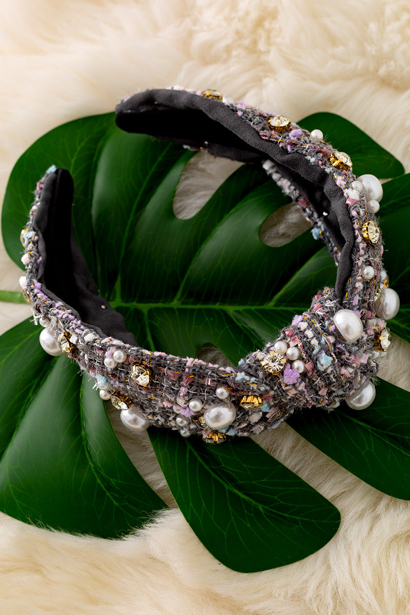 Super Cute pearl & rhinestone headband for girls.