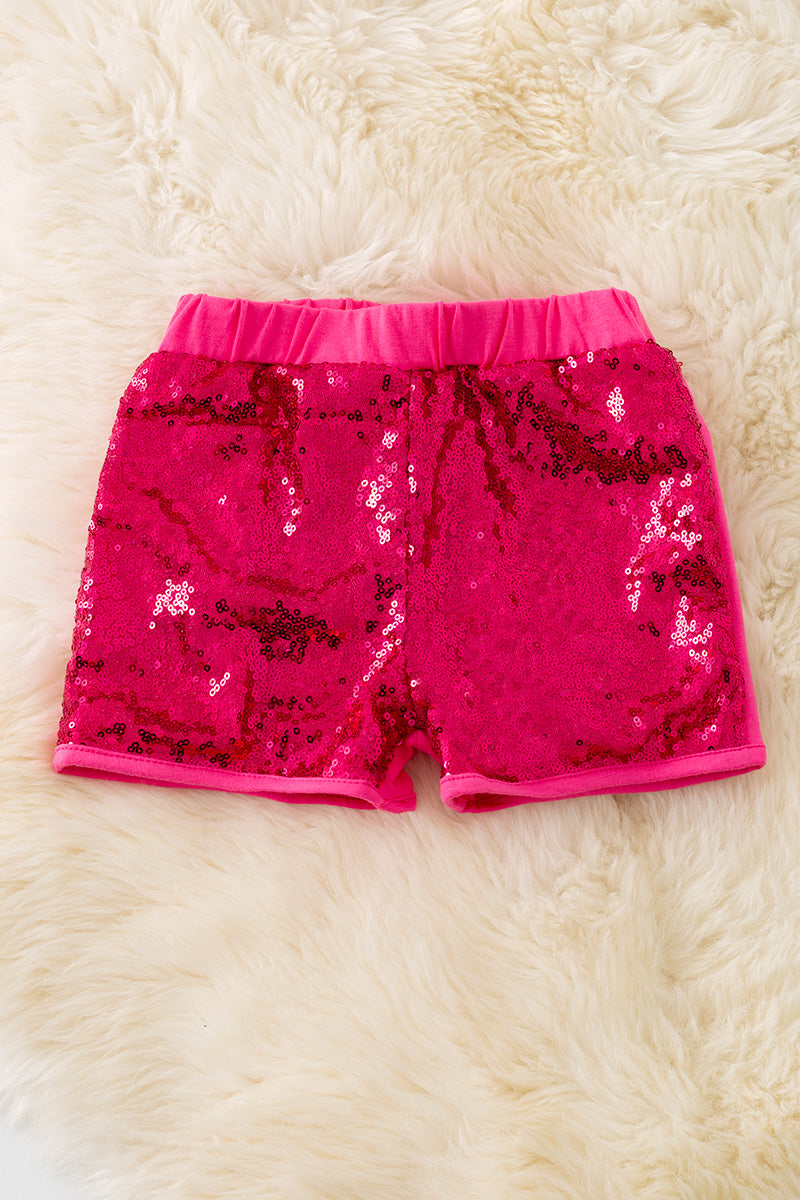 Girl front sequins shorts. Available in 3 colors.