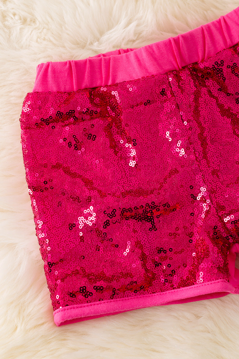 Girl front sequins shorts. Available in 3 colors.