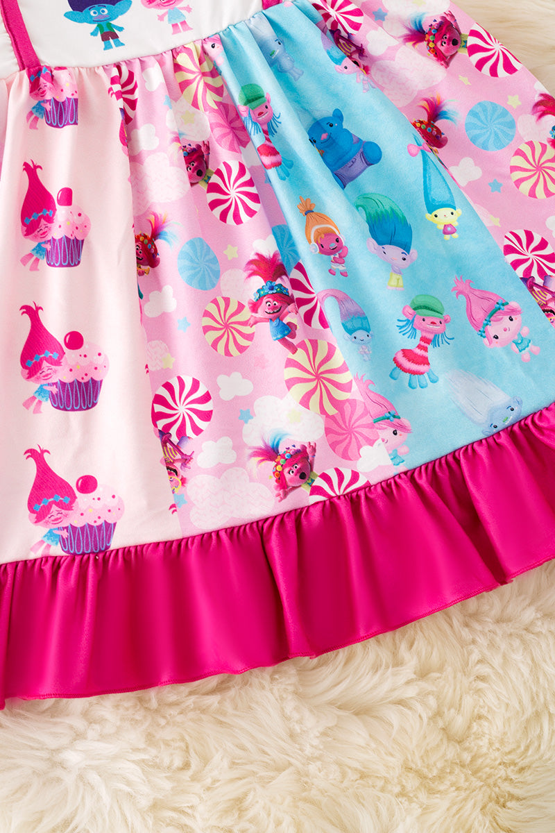 "Forever" Multi printed w/angel sleeves. DRG51320