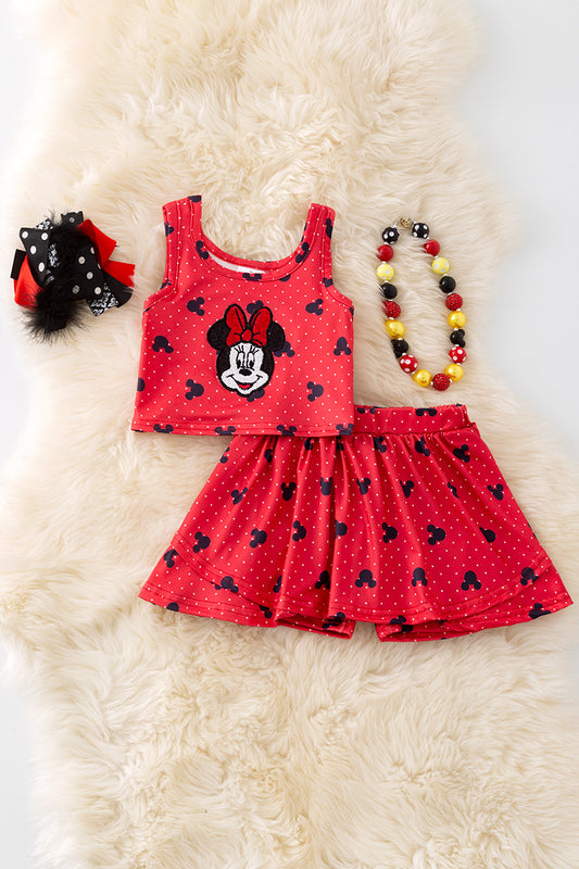 red character top & skort set. OFG50905