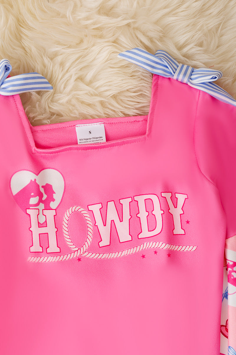 Howdy bell sleeve top and bell bottoms.
