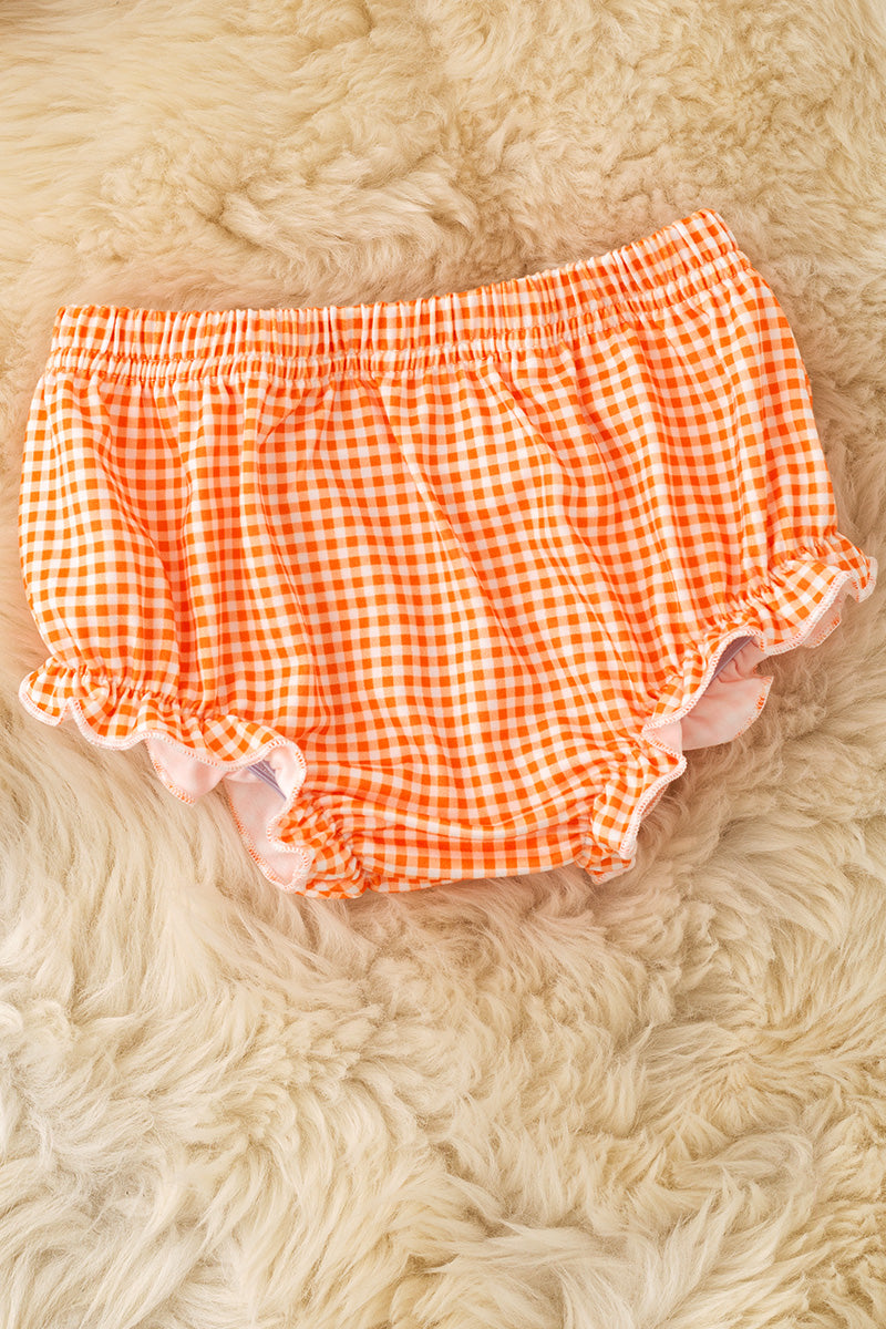Fall multi printed girls baby tunic and baby bloomers w/ front bows. RPG62350 -M-