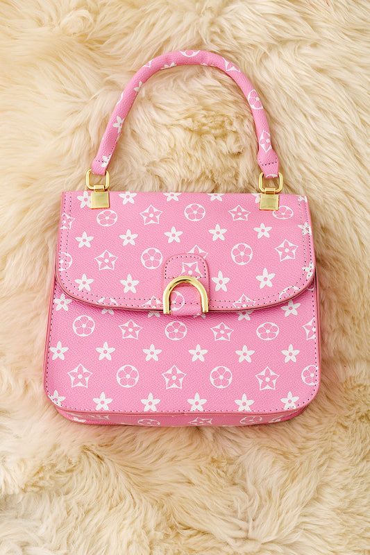 Pink Inspired girls handbag purse. 9 inch x 8 inch BBG60185 S
