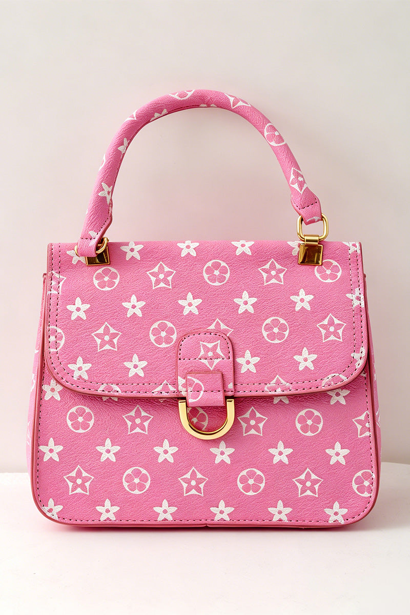 Pink Inspired girls handbag purse. 9 inch x 8 inch BBG60185 S